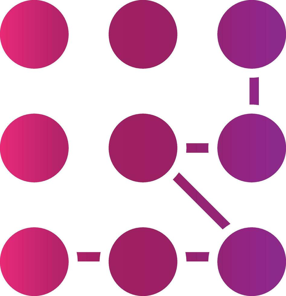 Glyph Gradient Design vector