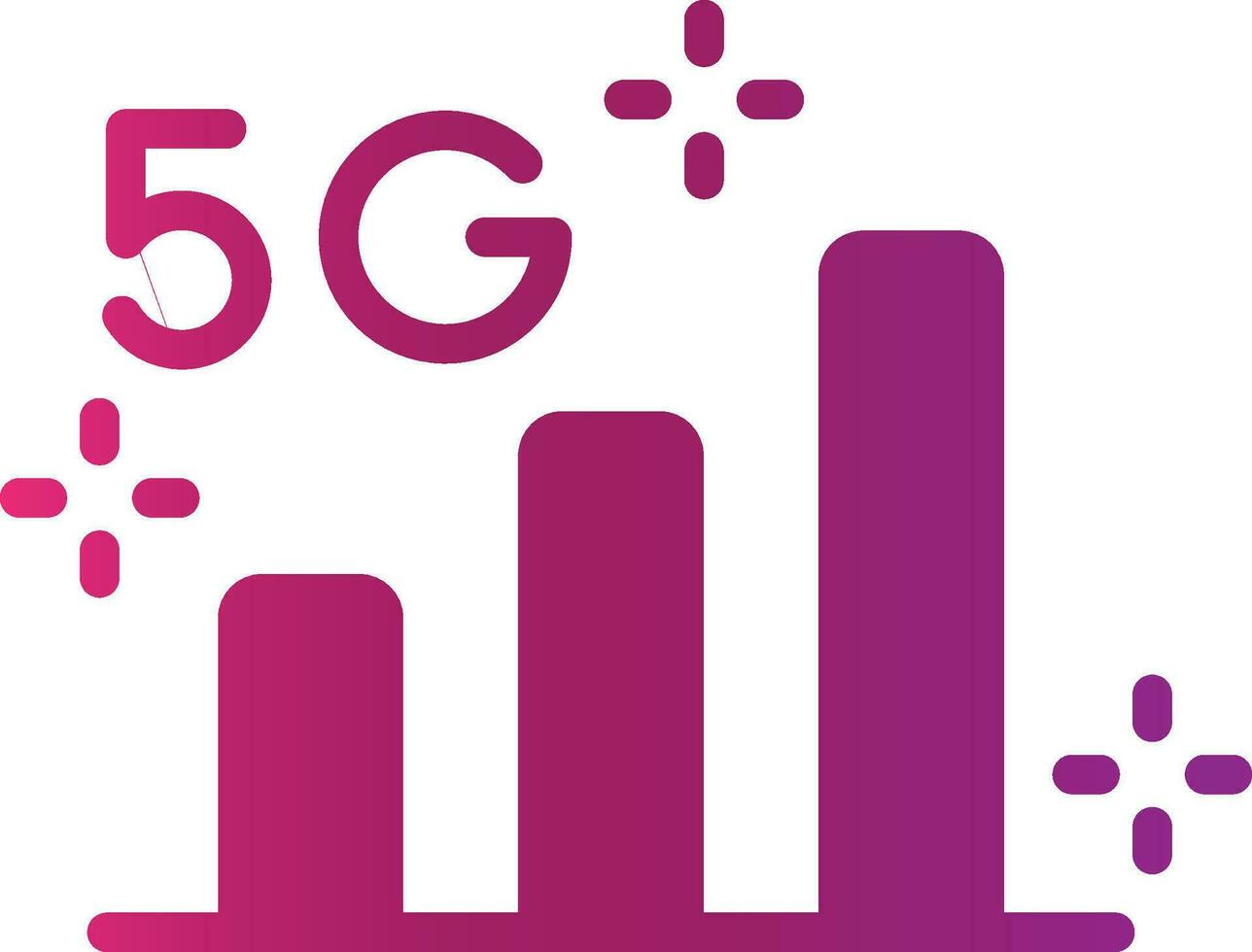 5G Creative Icon Design vector