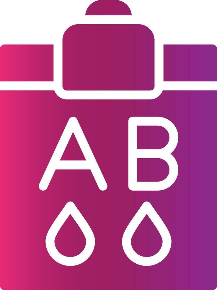 Blood Type Ab Creative Icon Design vector