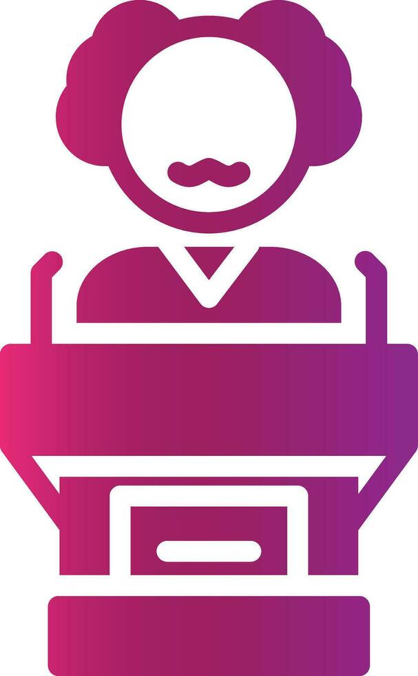 Politician Creative Icon Design vector