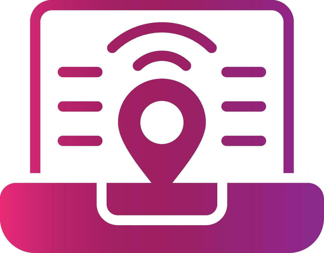 Digital Nomad Hub Creative Icon Design vector