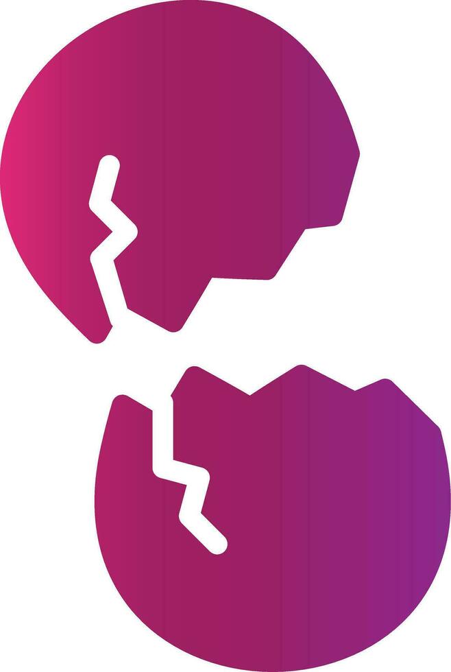 Broken Eggs Creative Icon Design vector
