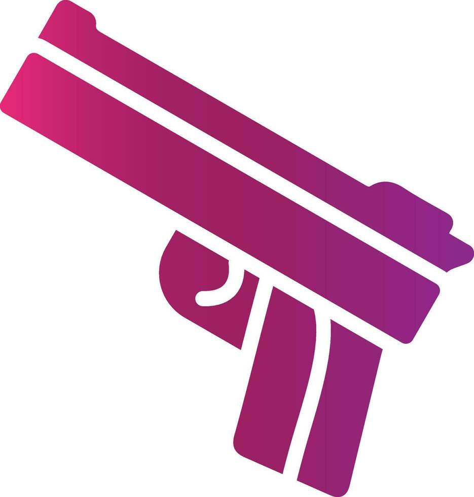 Police Gun Creative Icon Design vector