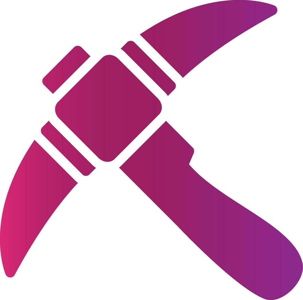Pickaxe Creative Icon Design vector