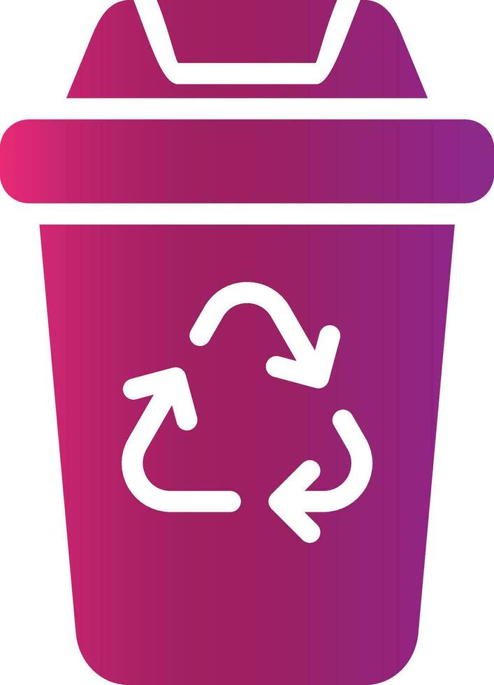 Recycling Bin Creative Icon Design vector