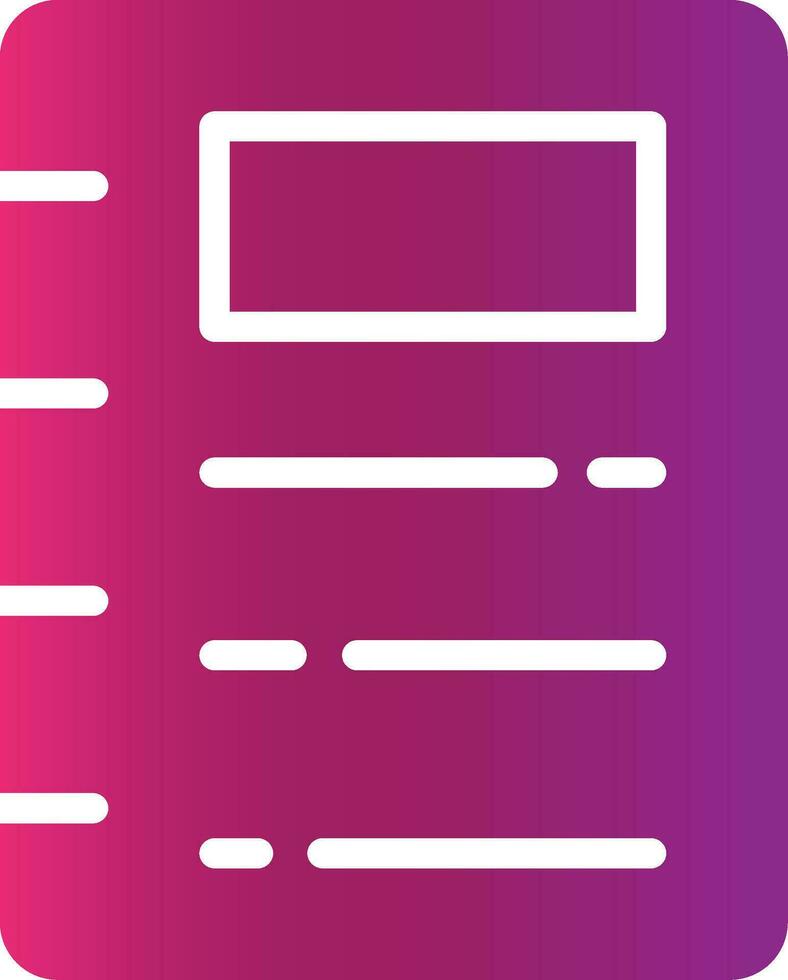 Glyph Gradient Design vector
