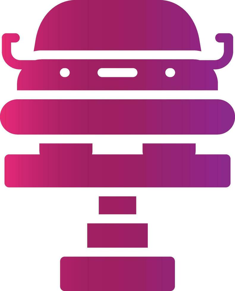 Car Lifter Creative Icon Design vector