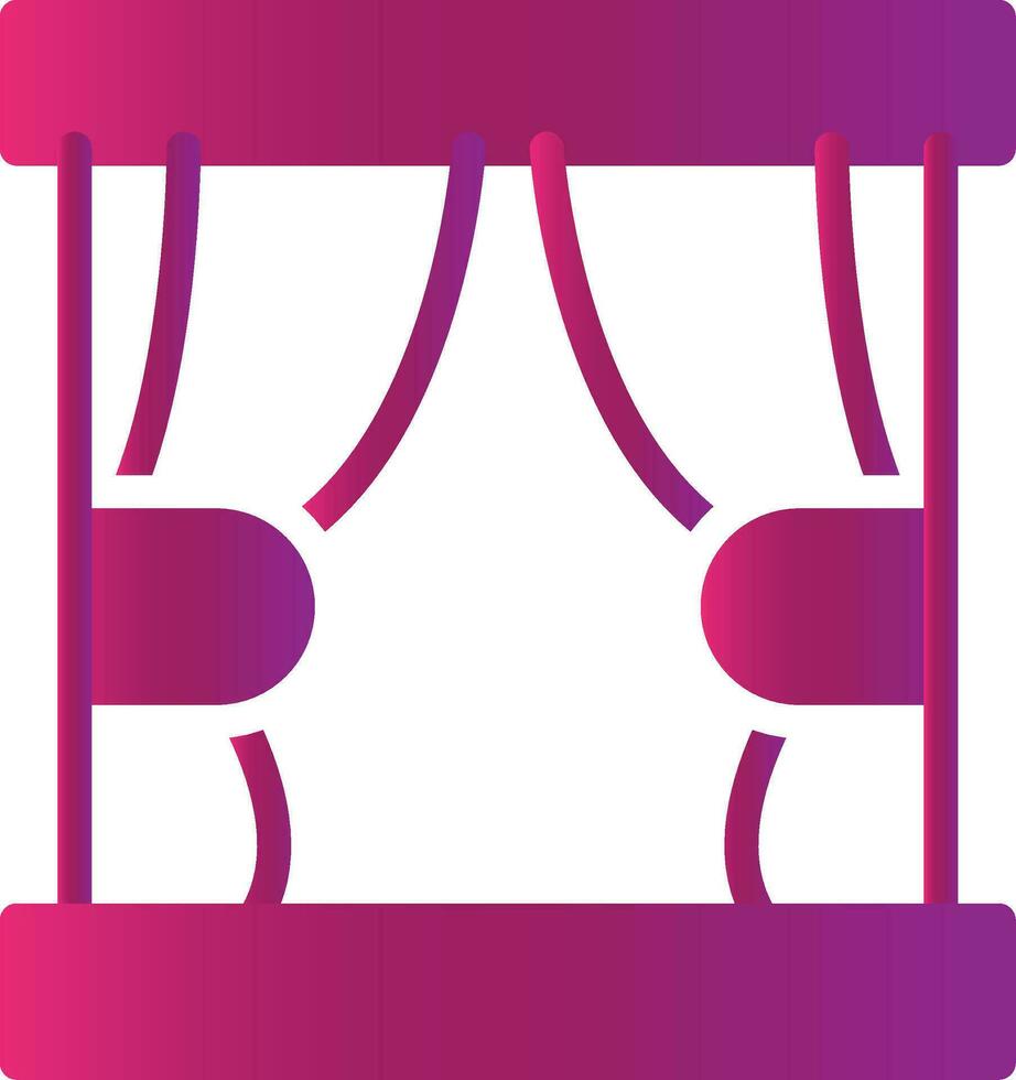 Curtain Creative Icon Design vector