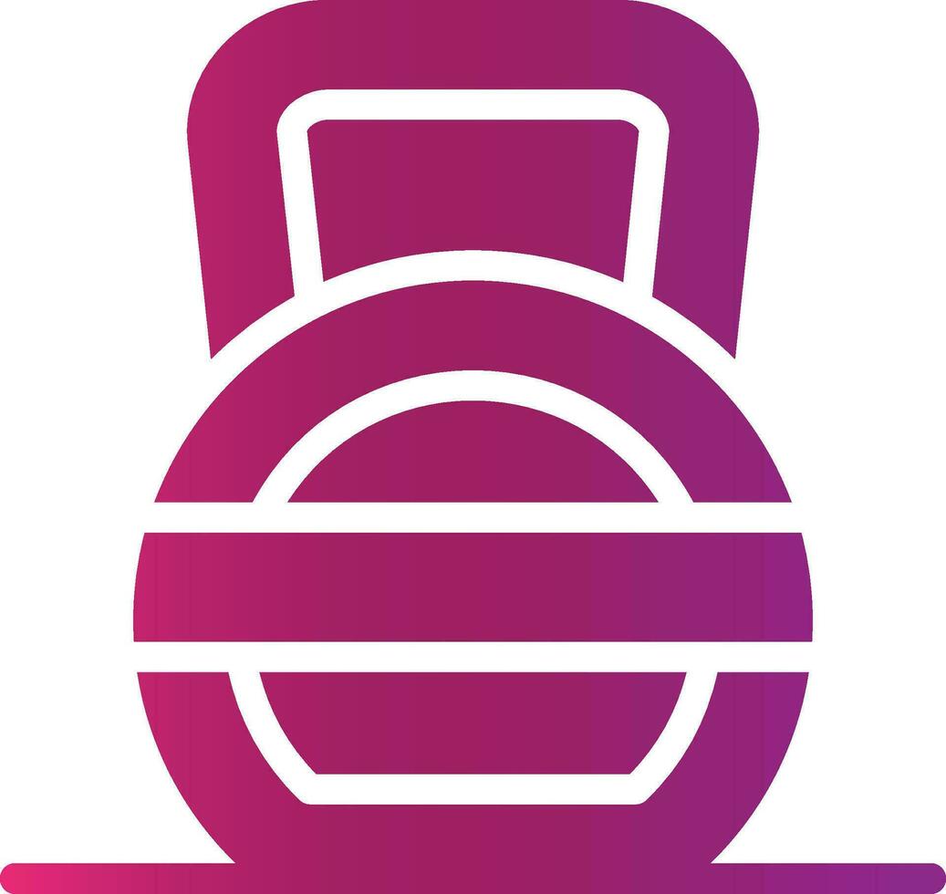 Kettlebell Creative Icon Design vector