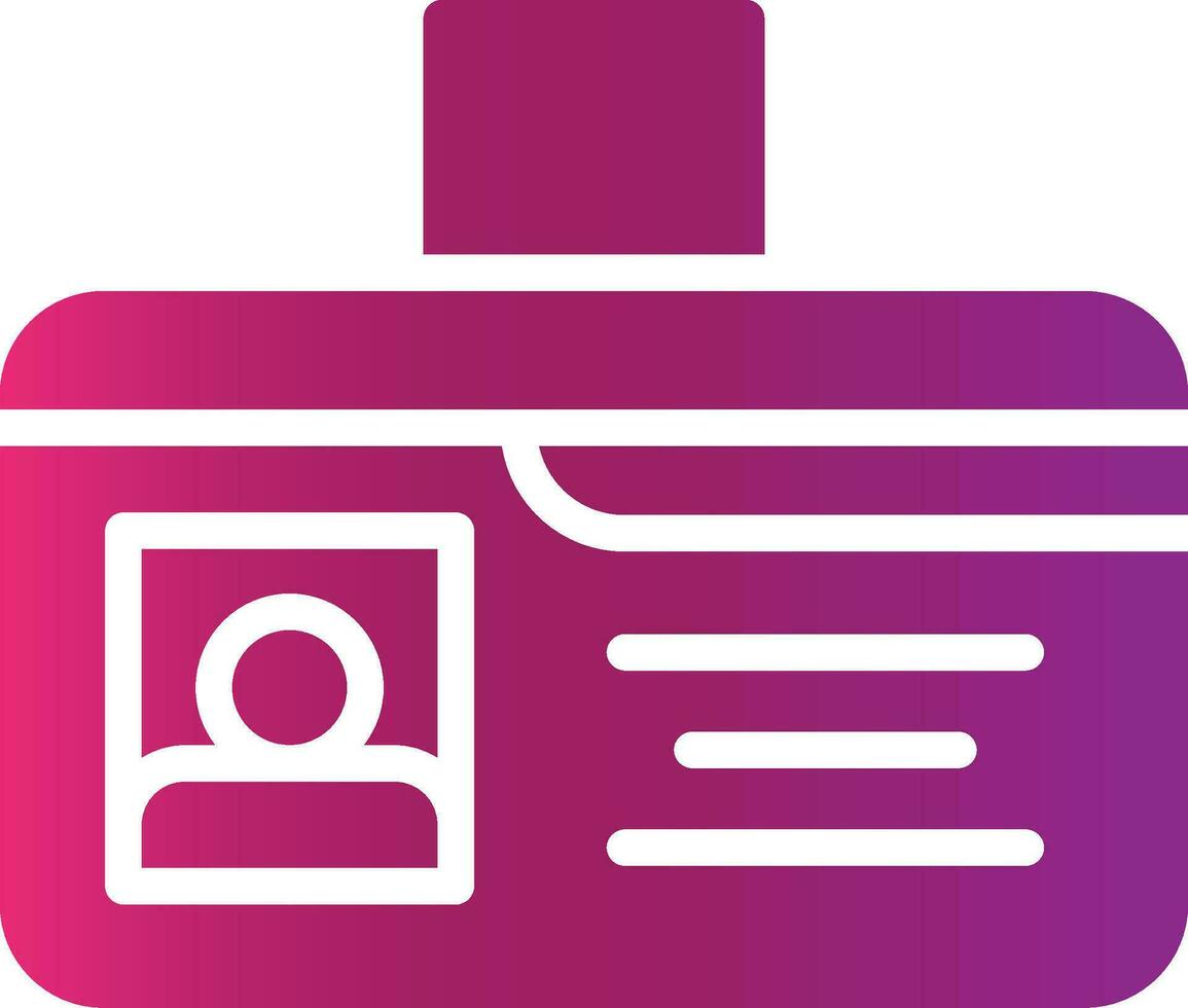 Identification Card Creative Icon Design vector