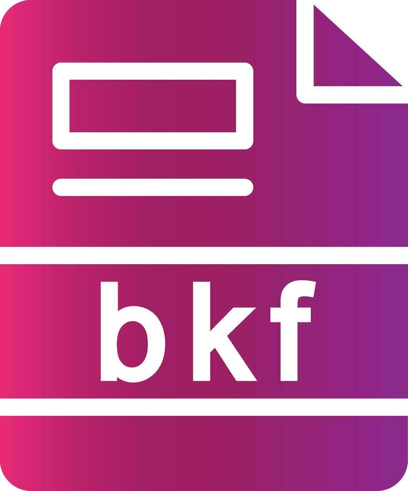 bkf creativo icono diseño vector