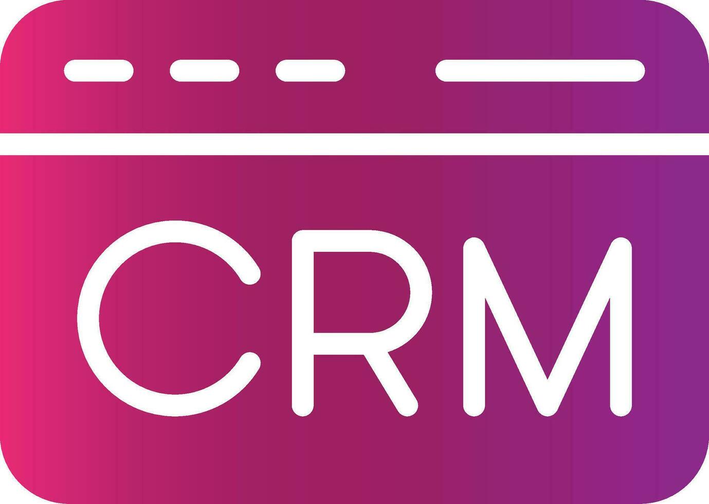 CRM Creative Icon Design vector
