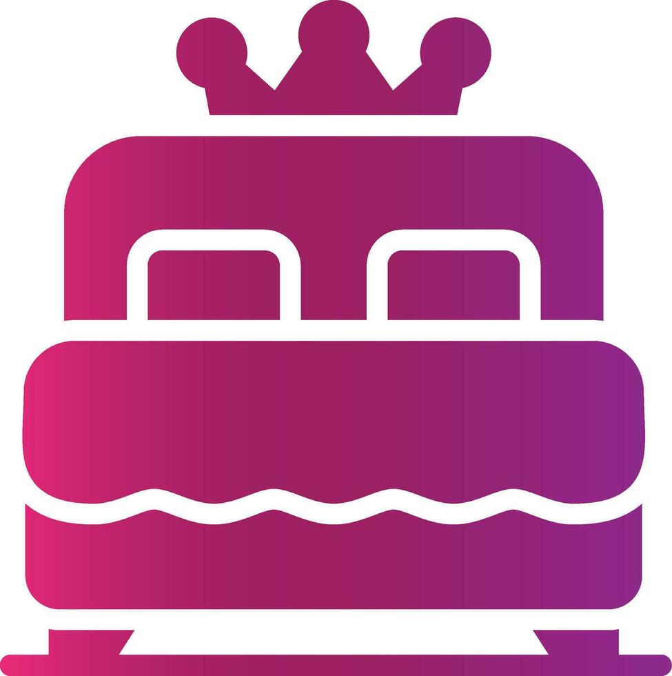 Double Bed Creative Icon Design vector