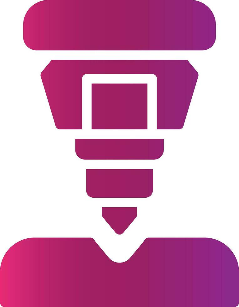 Drilling Machine Creative Icon Design vector