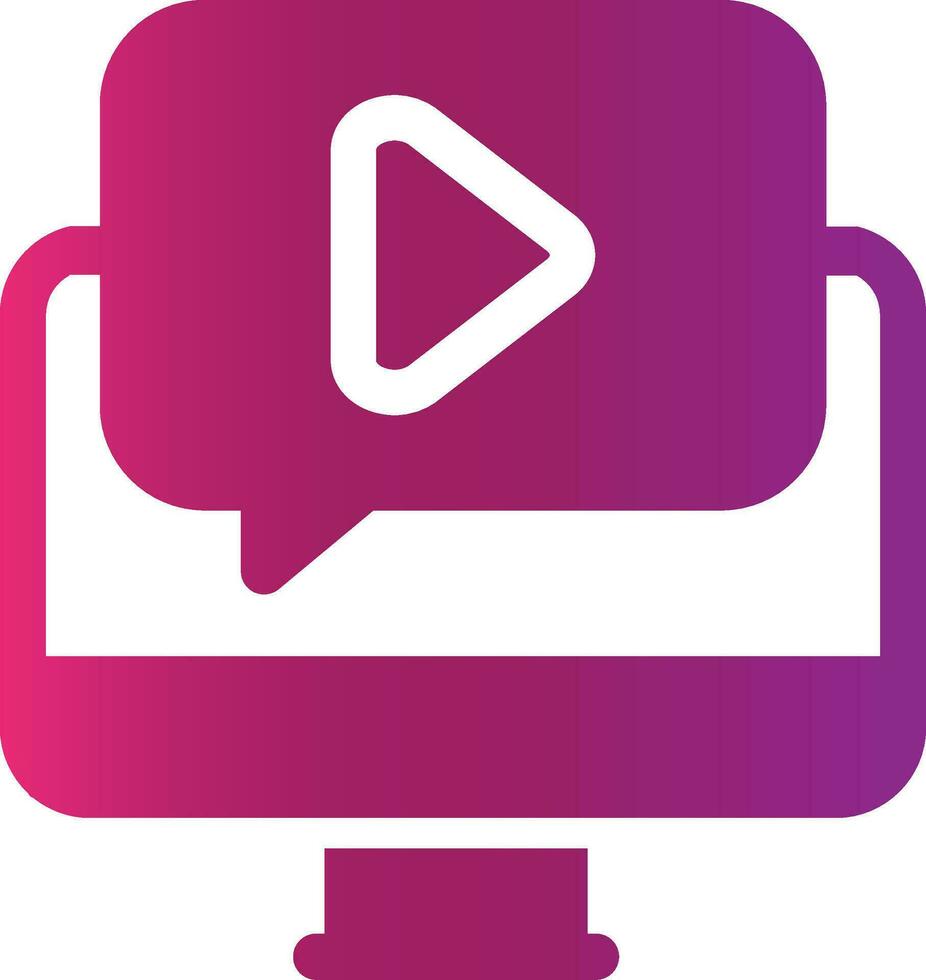 Video Tutorial Creative Icon Design vector