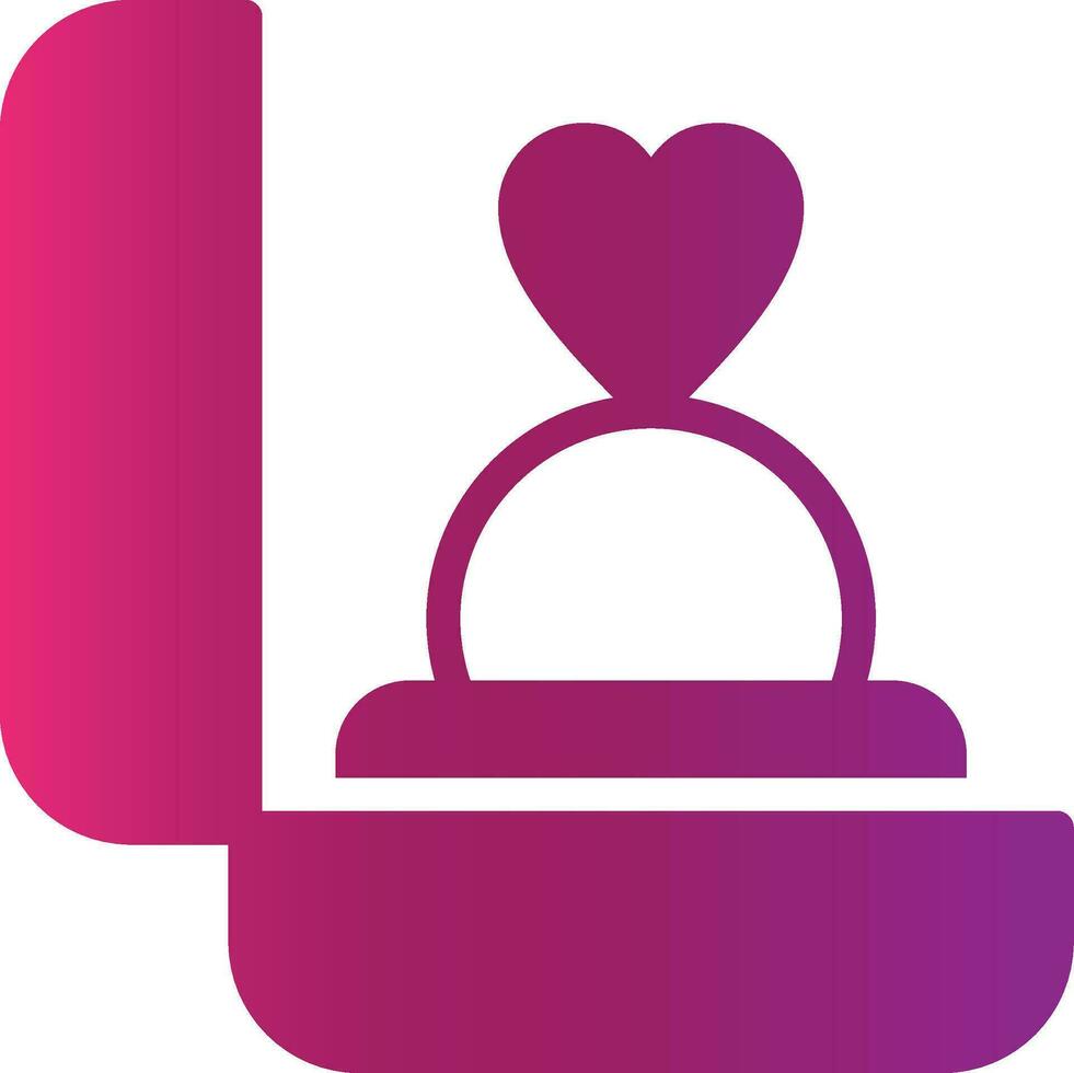 Ring Box Creative Icon Design vector