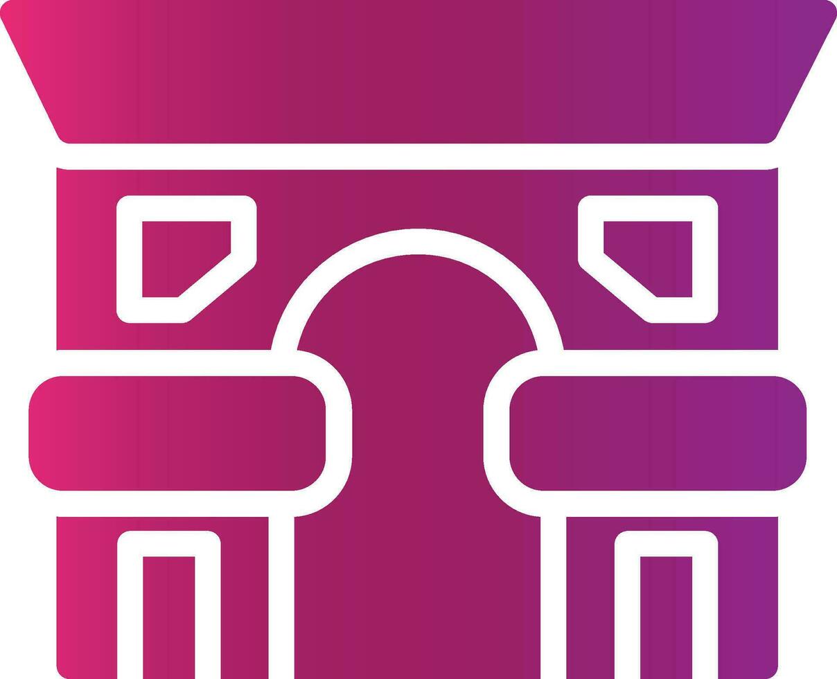 Arc De Triomphe Creative Icon Design vector