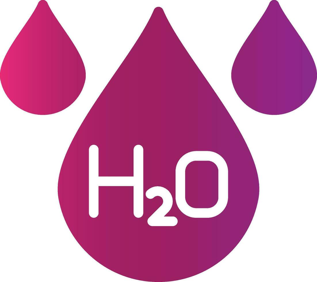 H2O creativo icono diseño vector