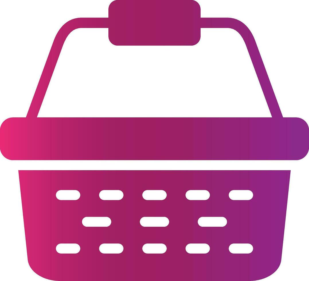 Picnic Basket Creative Icon Design vector