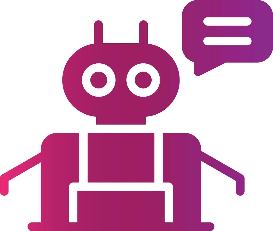 Chatbot Creative Icon Design vector