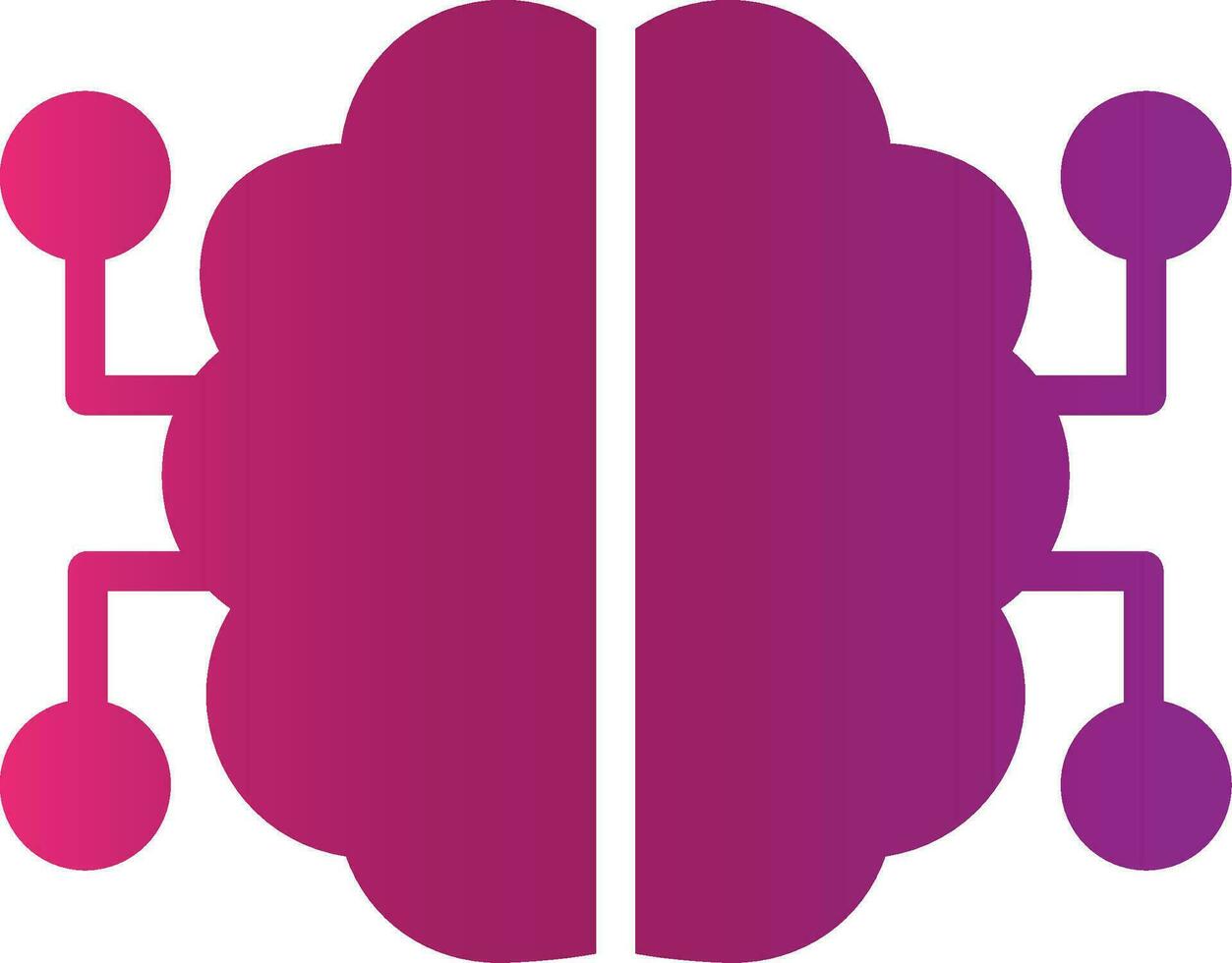 Neurons Circuit Creative Icon Design vector