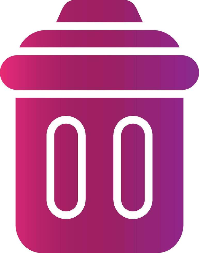Trash Bin Creative Icon Design vector