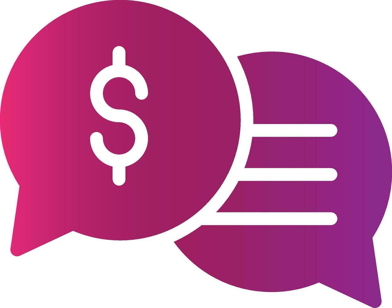 Business Dialog Creative Icon Design vector