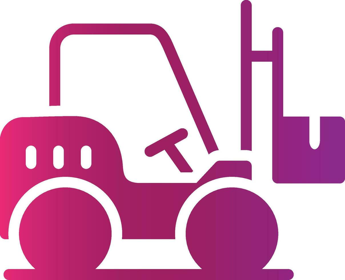 Forklift Creative Icon Design vector
