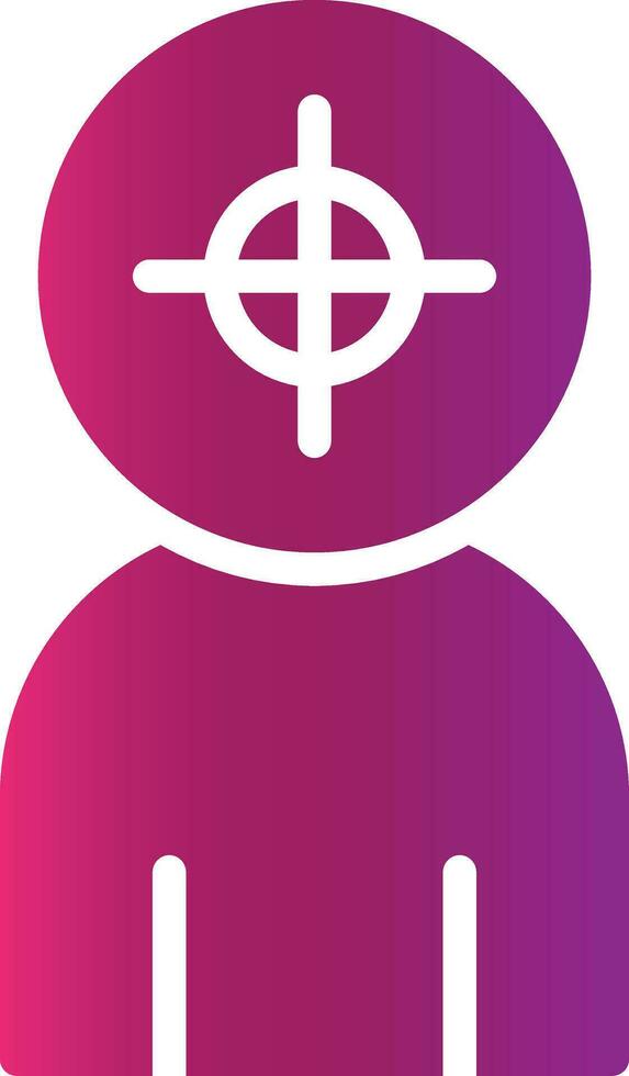 Police Shooting Creative Icon Design vector