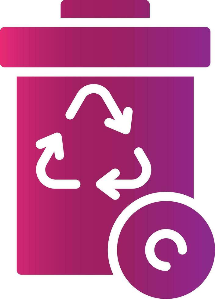 Recycle Bin Creative Icon Design vector