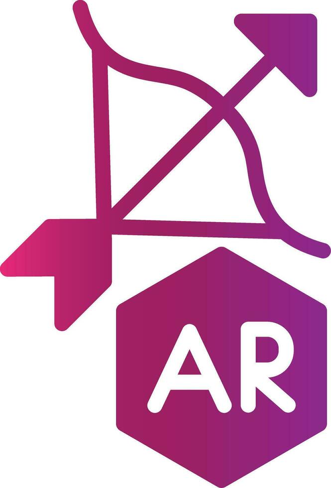 Ar Archery Creative Icon Design vector