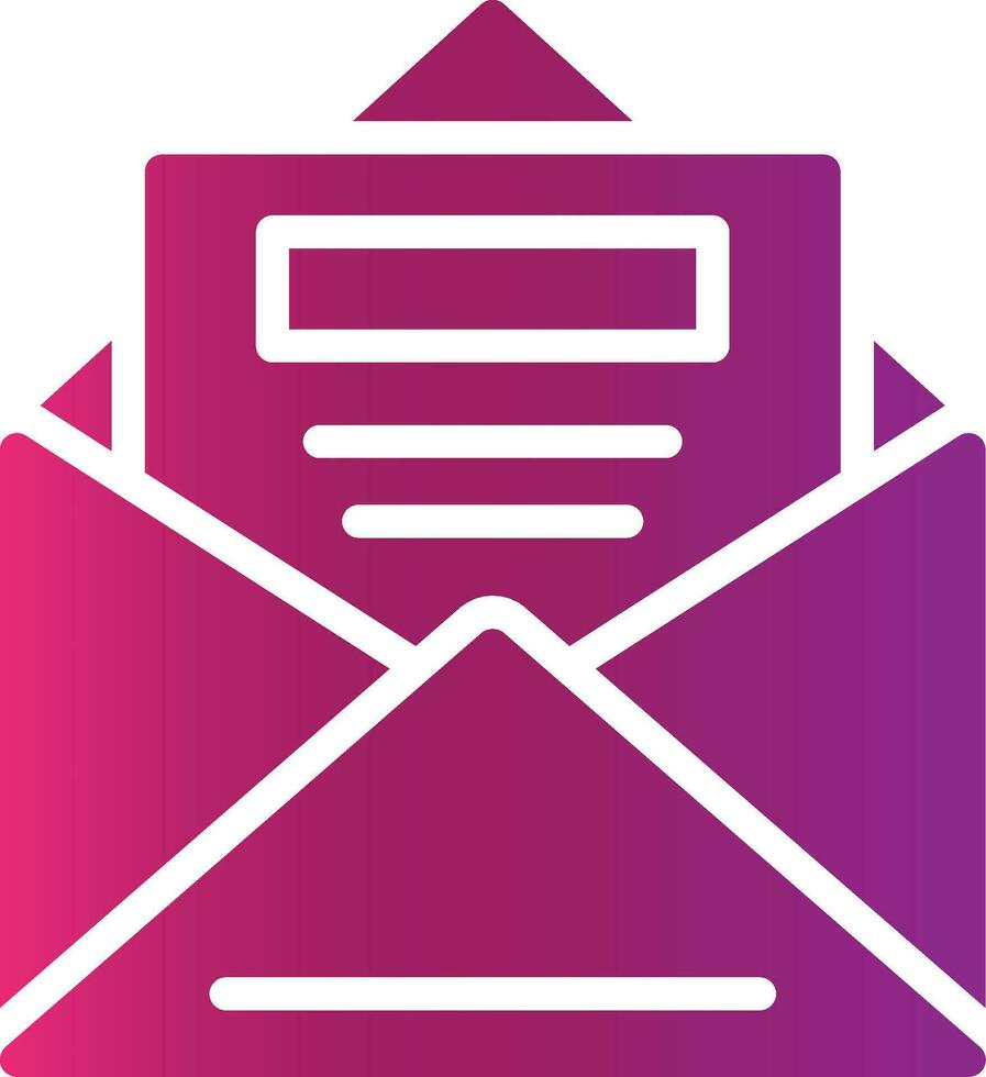 Open Email Creative Icon Design vector