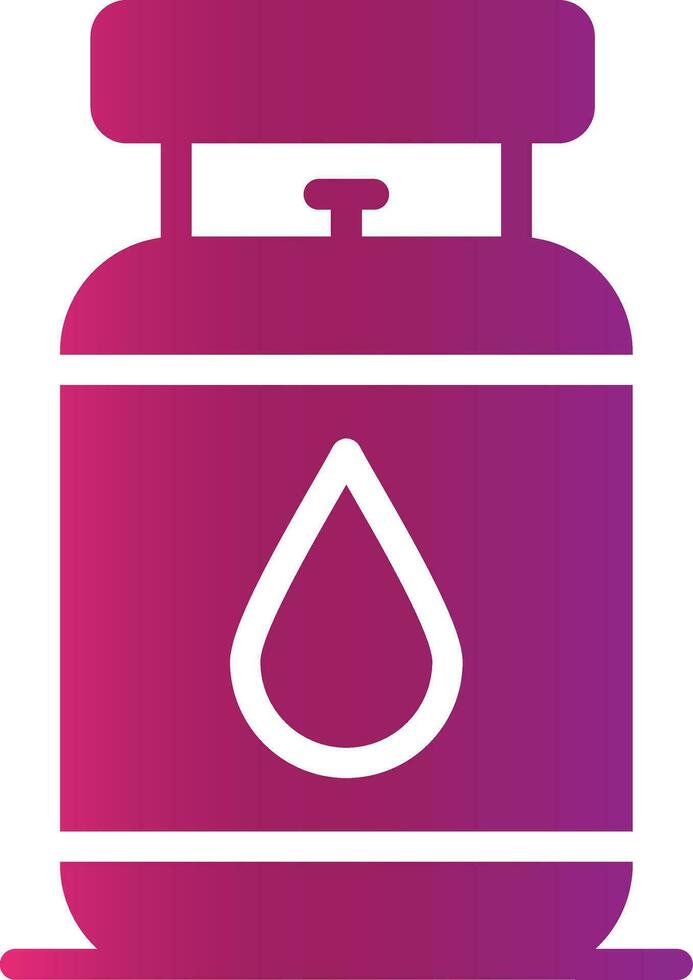 Gas Cylinder Creative Icon Design vector