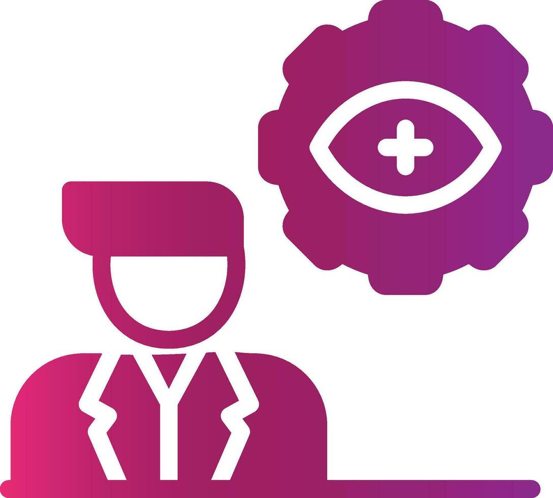 Automatic Eye Examination Creative Icon Design vector