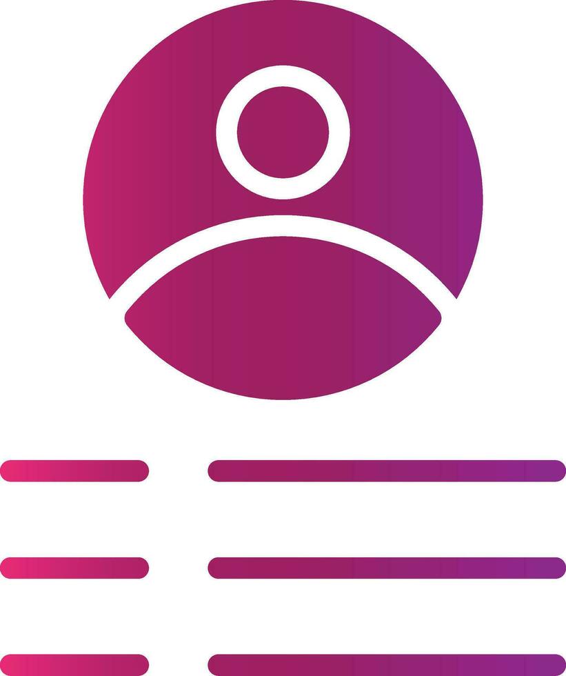 Glyph Gradient Design vector