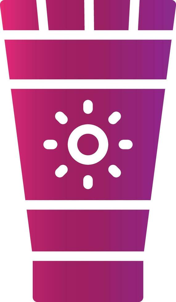 Sunscreen Creative Icon Design vector