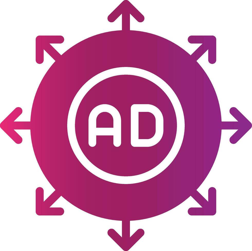 Advertising Submission Creative Icon Design vector