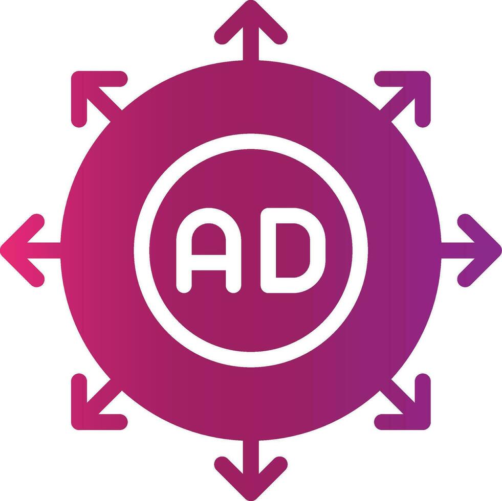 Advertising Submission Creative Icon Design vector