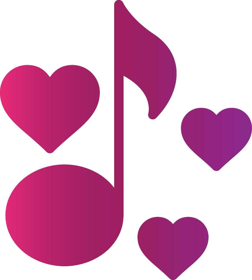 Love Song Creative Icon Design vector