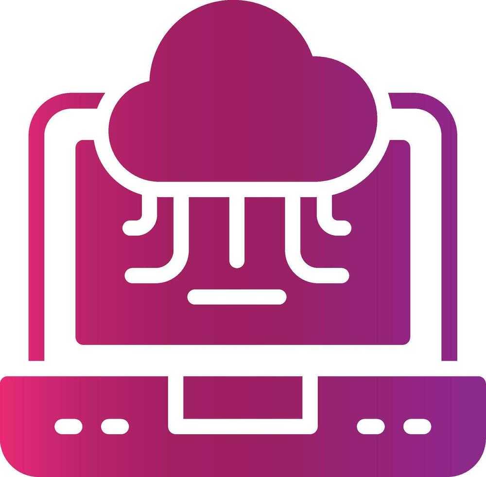 diseño de icono creativo de servicio en la nube vector