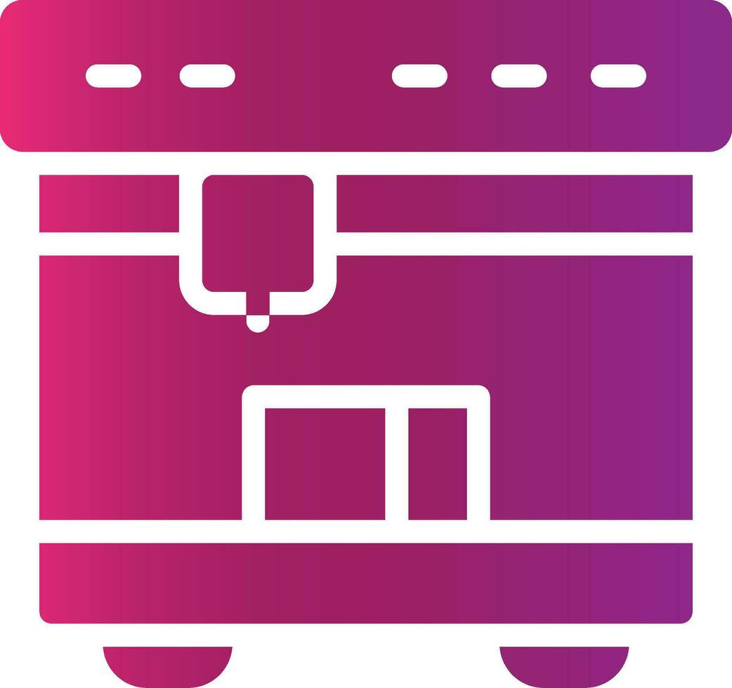 3D Printing Creative Icon Design vector