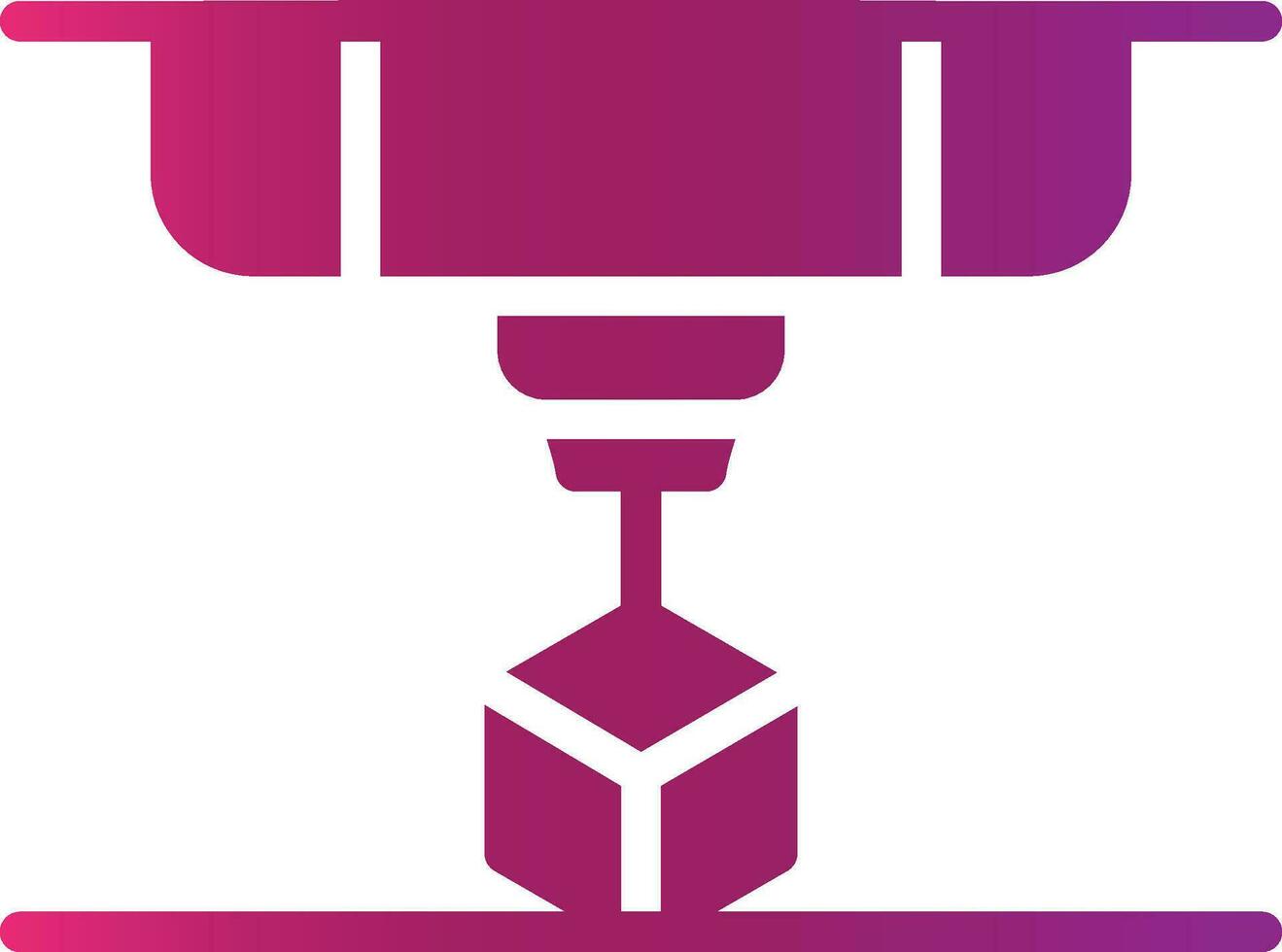 3D Printing Creative Icon Design vector