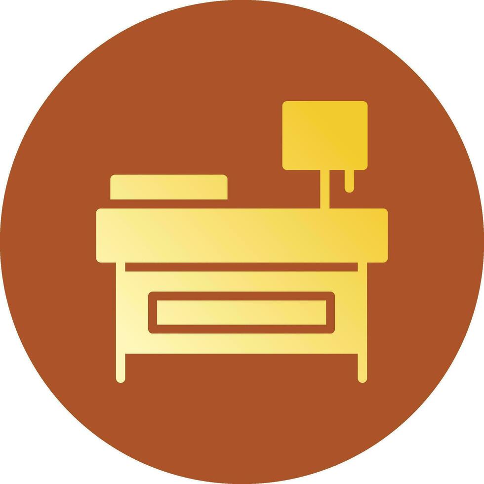 Bedside Table Creative Icon Design vector