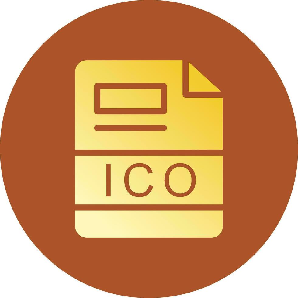 ICO Creative Icon Design vector