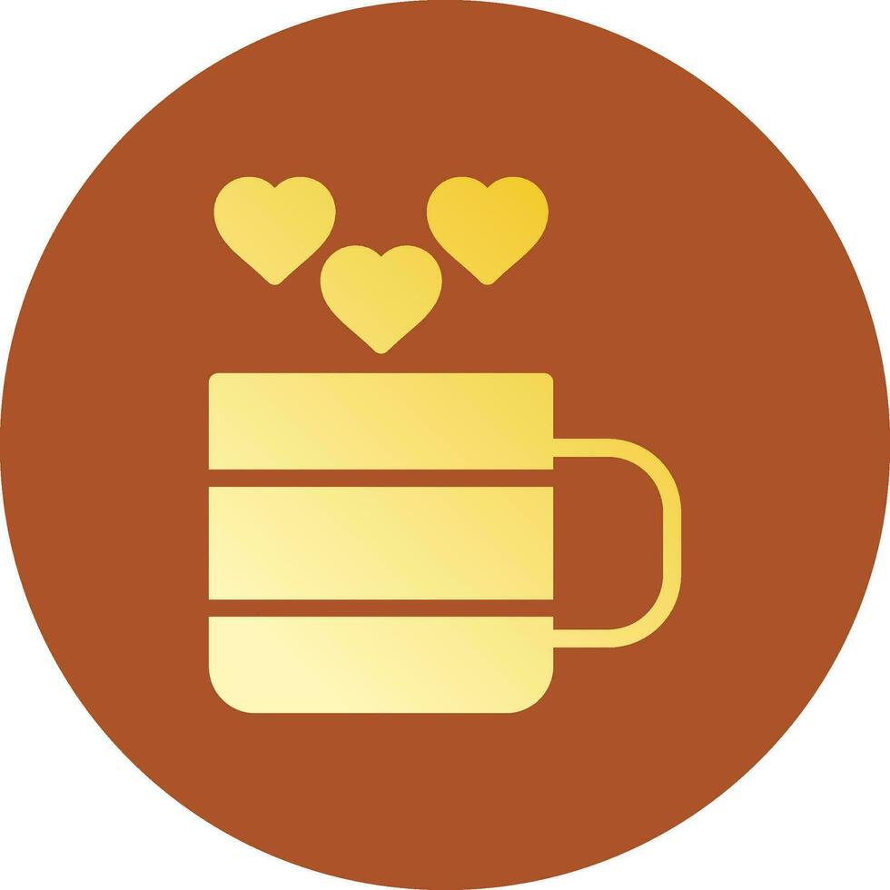 amor té creativo icono diseño vector