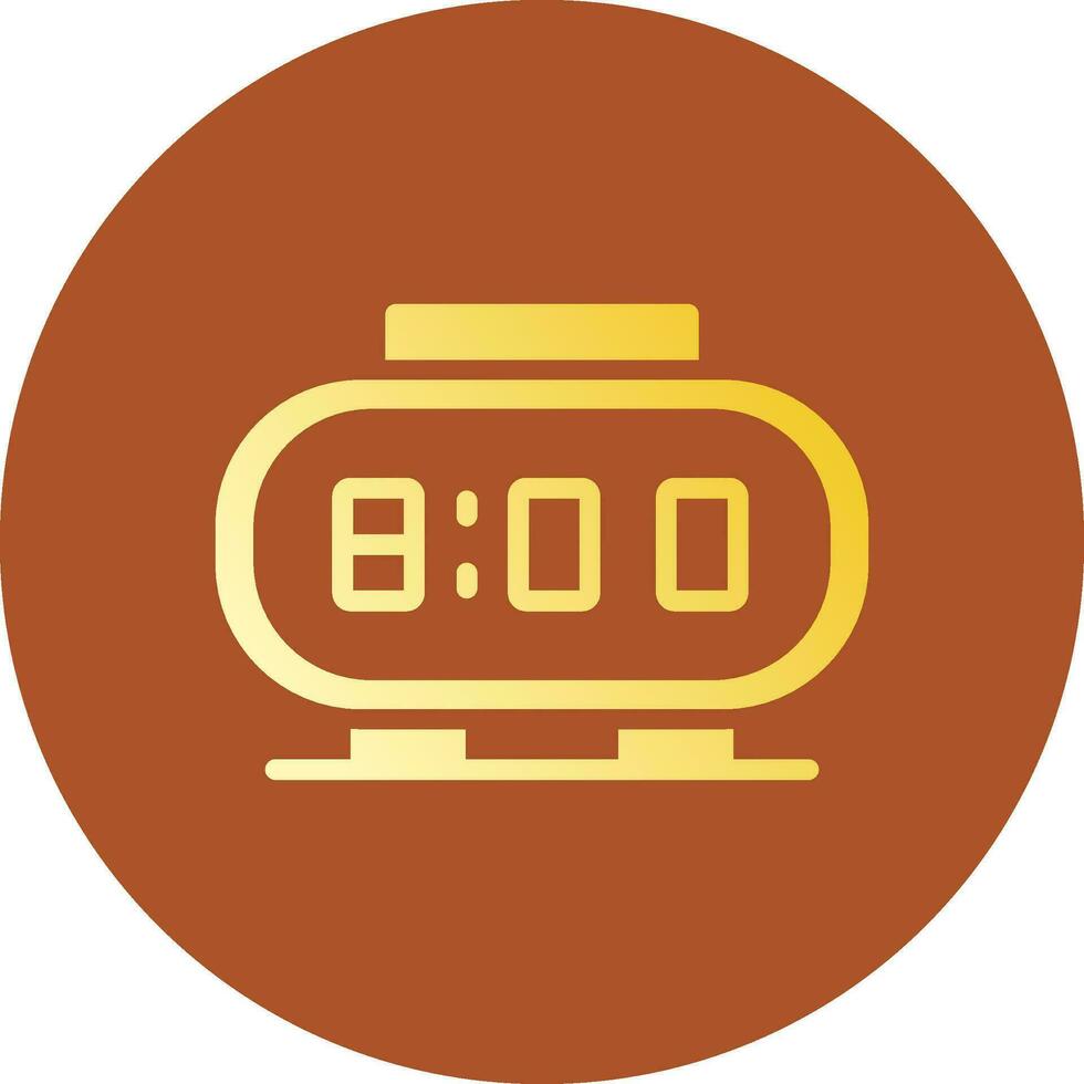 Digital Clock Creative Icon Design vector