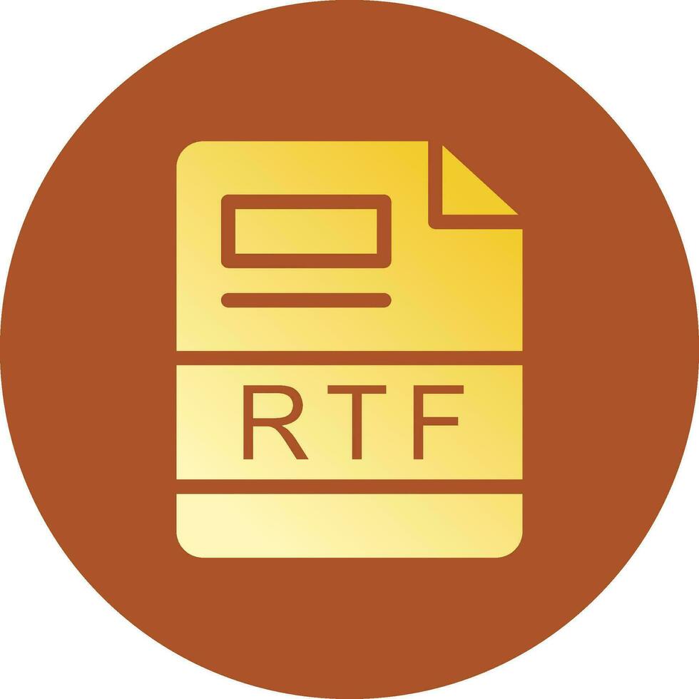 RTF Creative Icon Design vector