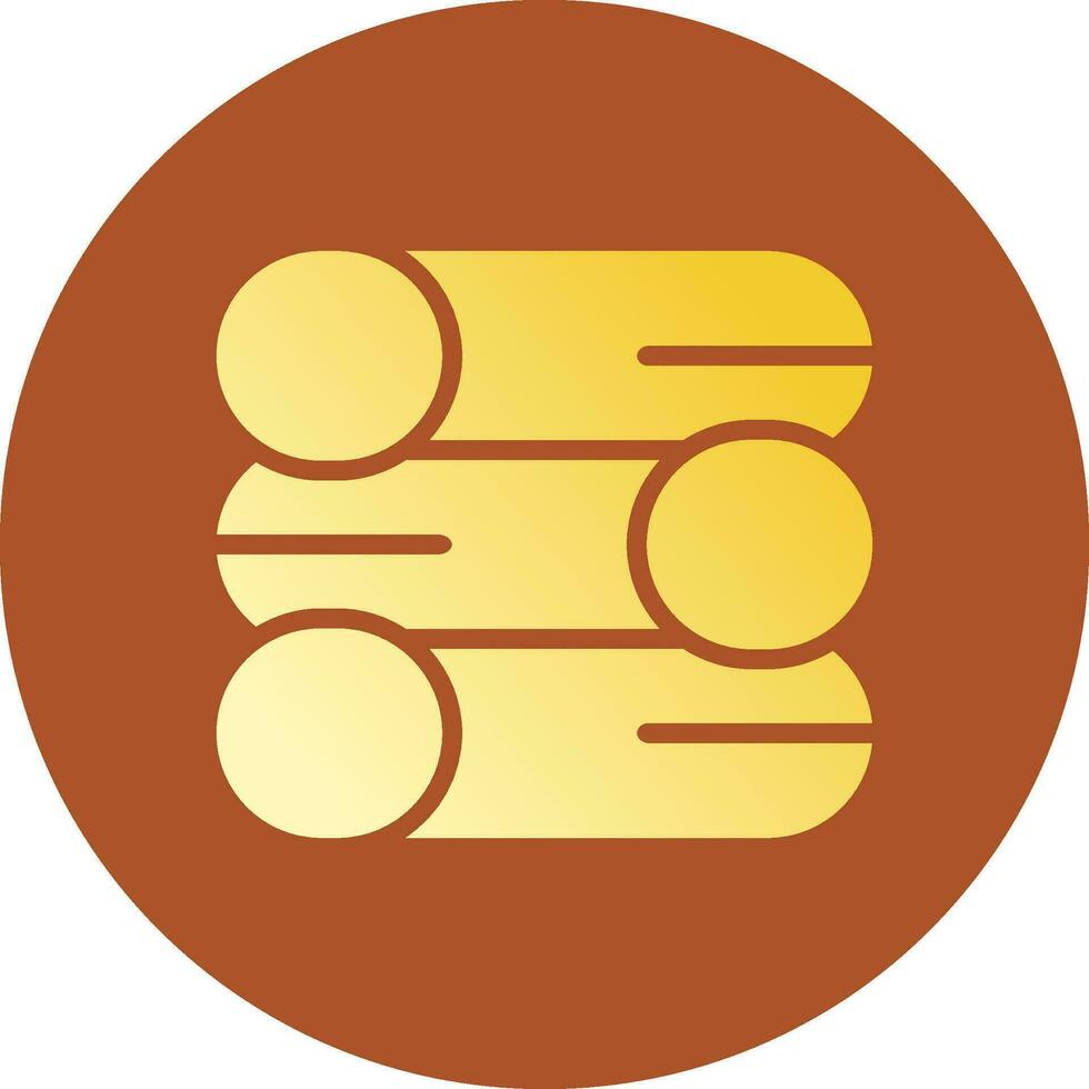 Glyph Gradient Circle Design vector