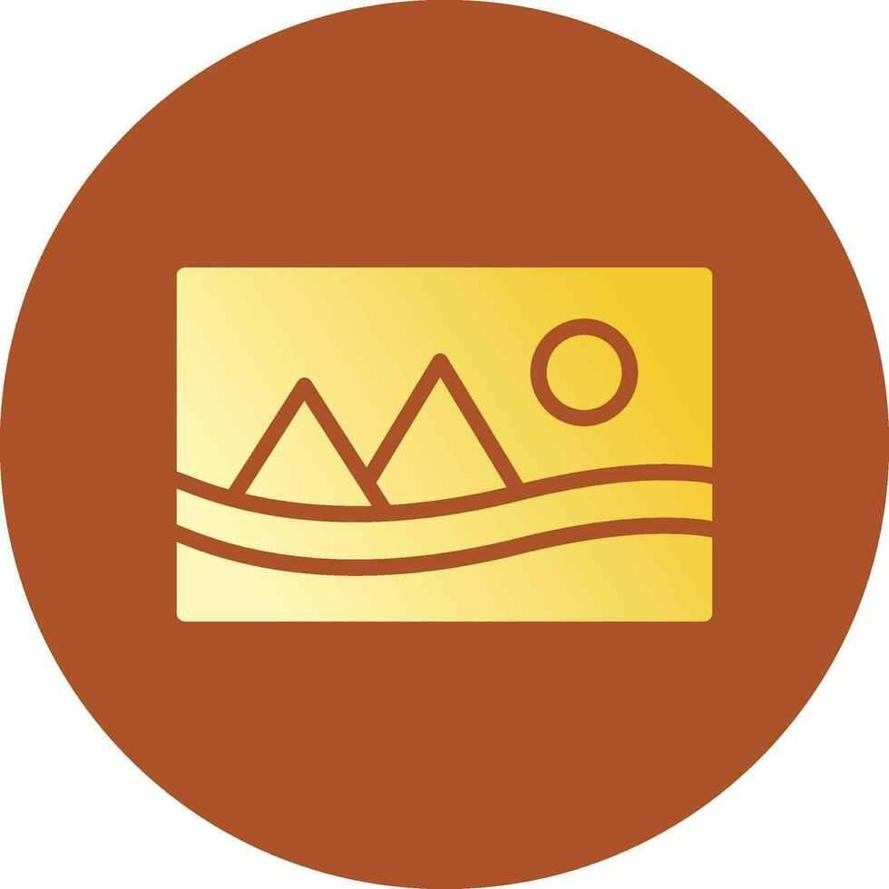 Glyph Gradient Circle Design vector