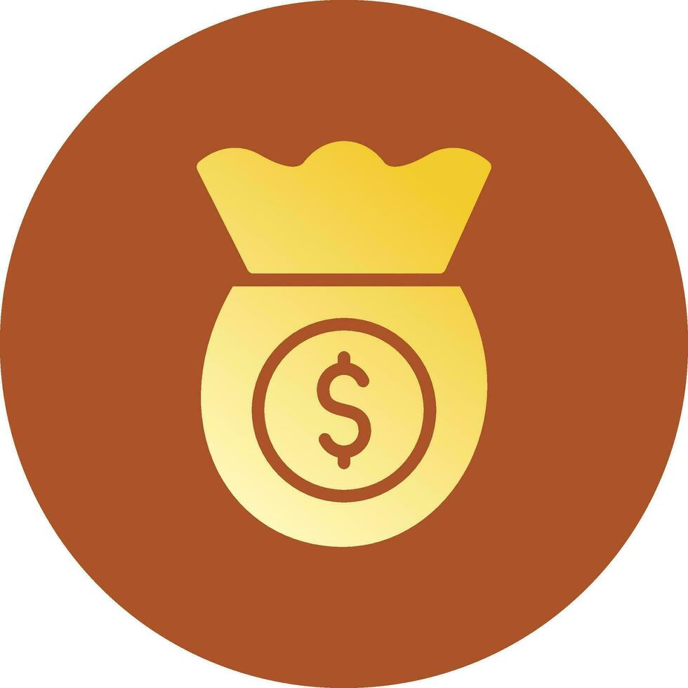 diseño de icono creativo de bolsa de dinero vector